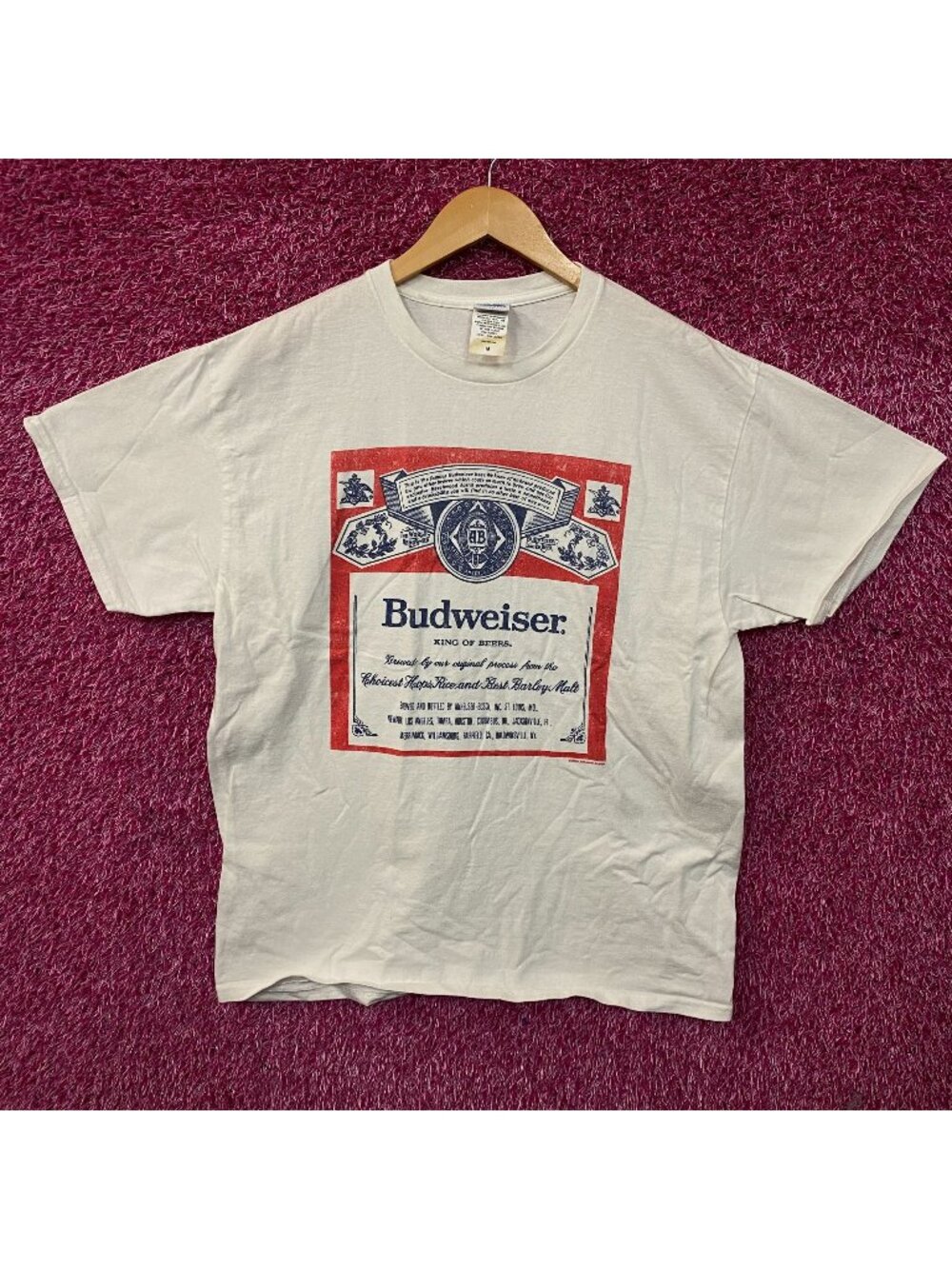 Junk Food Clothing Budweiser King of Beers Retro Graphic Tee Medium